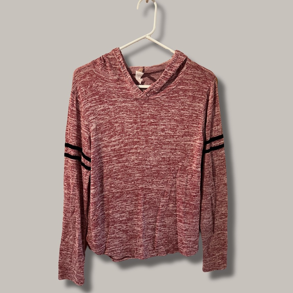 Atticute Heather Pink Knit Hooded Sweater